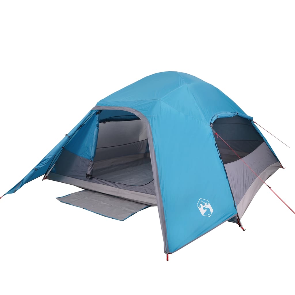 Family Tent Dome 6-Person Blue Waterproof