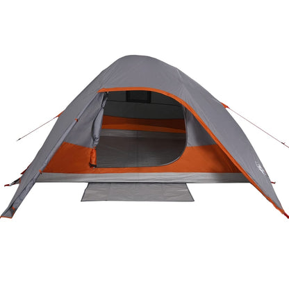 Family Tent Dome 6-Person Grey Waterproof