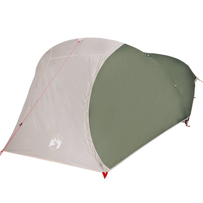 Camping Tent Dome 4-Person Green Waterproof