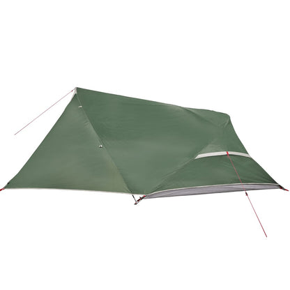 Camping Tent Dome 4-Person Green Waterproof