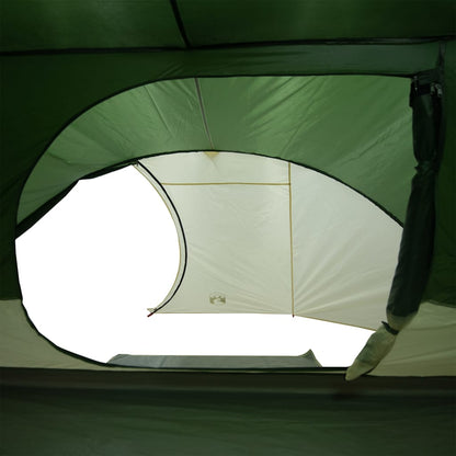 Camping Tent Dome 4-Person Green Waterproof