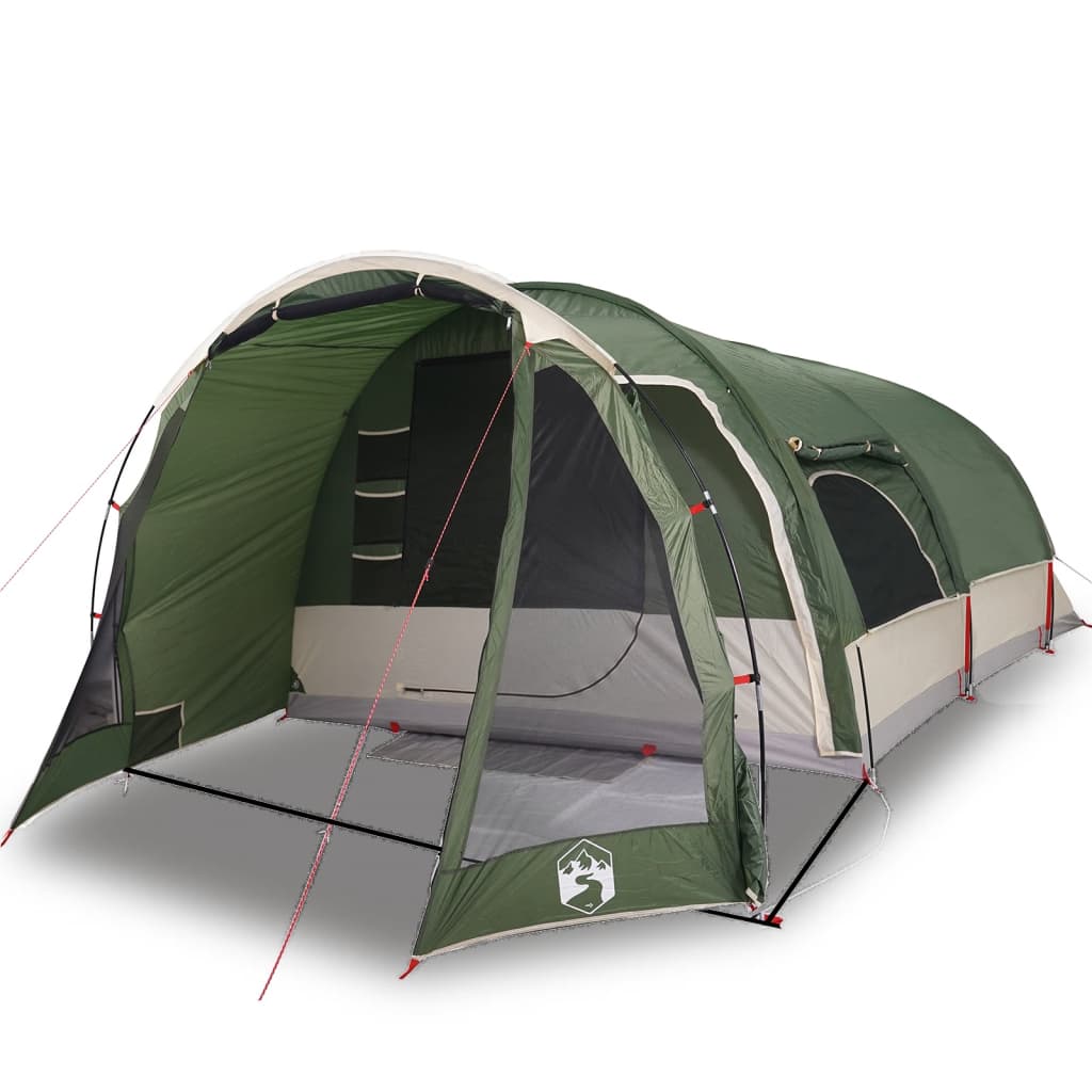 Family Tent Tunnel 8-Person Green Waterproof