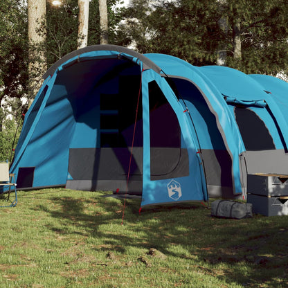 Family Tent Tunnel 8-Person Blue Waterproof