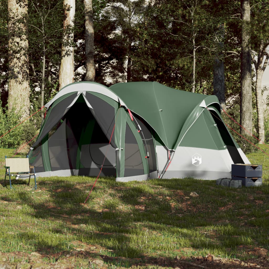 Family Tent Tipi 8-Person Green Waterproof