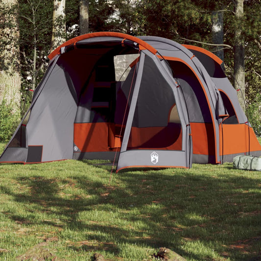 Camping Tent Tunnel 4-Person Grey Waterproof