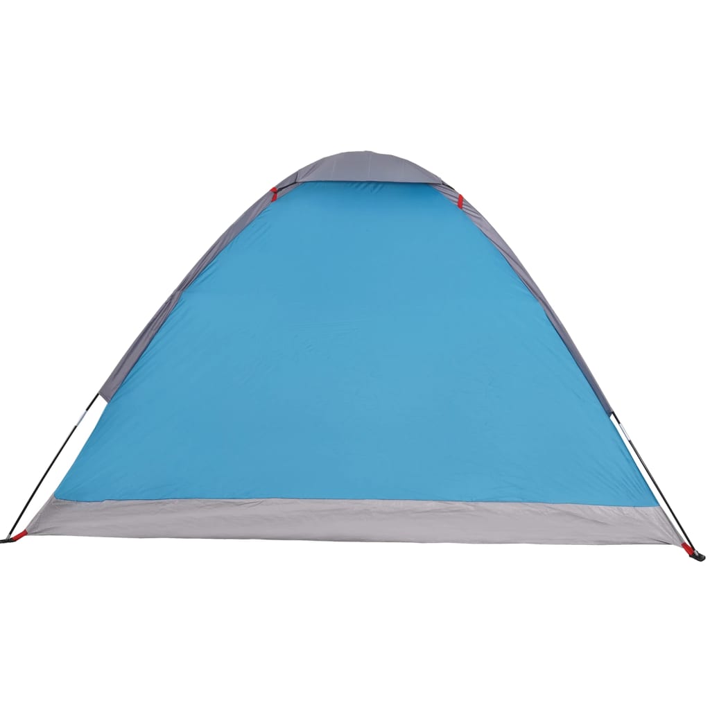 Camping Tent Dome 4-Person Blue Waterproof