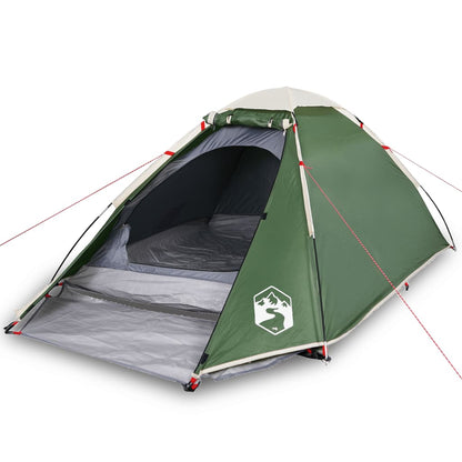 Camping Tent Dome 2-Person Green Waterproof