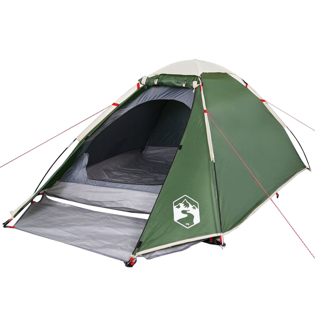 Camping Tent Dome 2-Person Green Waterproof