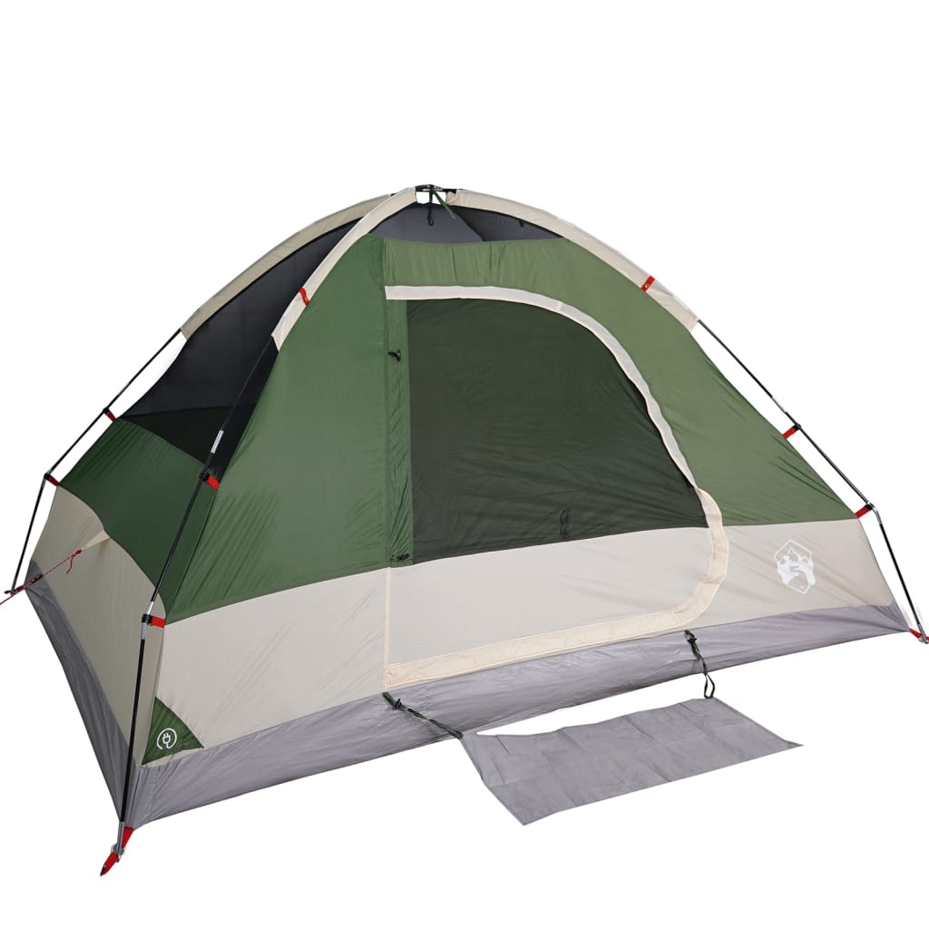 Camping Tent Dome 2-Person Green Waterproof