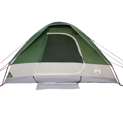 Camping Tent Dome 4-Person Green Waterproof