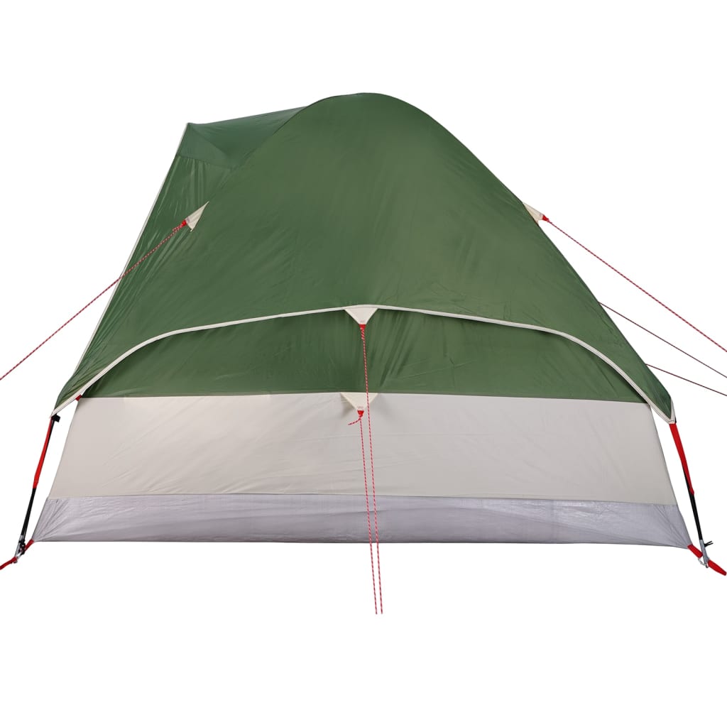 Camping Tent Dome 4-Person Green Waterproof