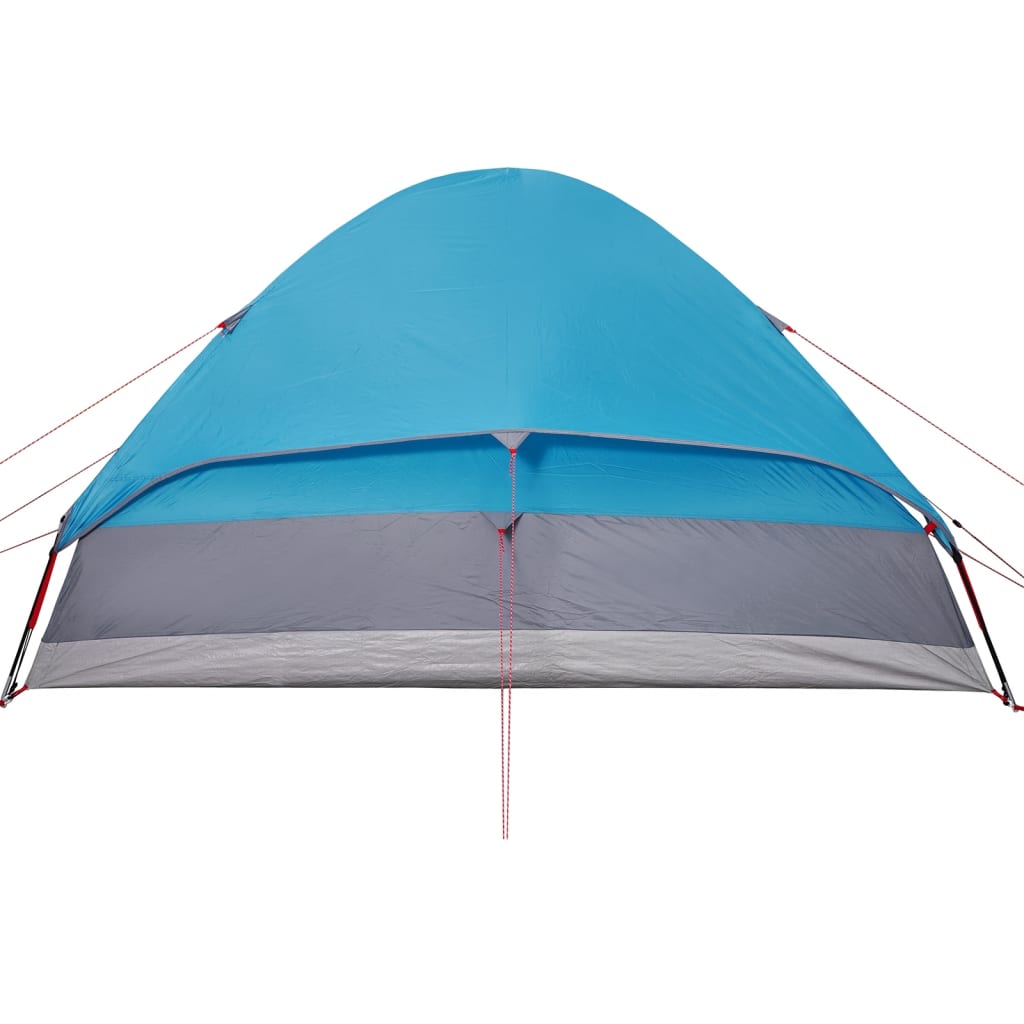 Camping Tent Dome 4-Person Blue Waterproof