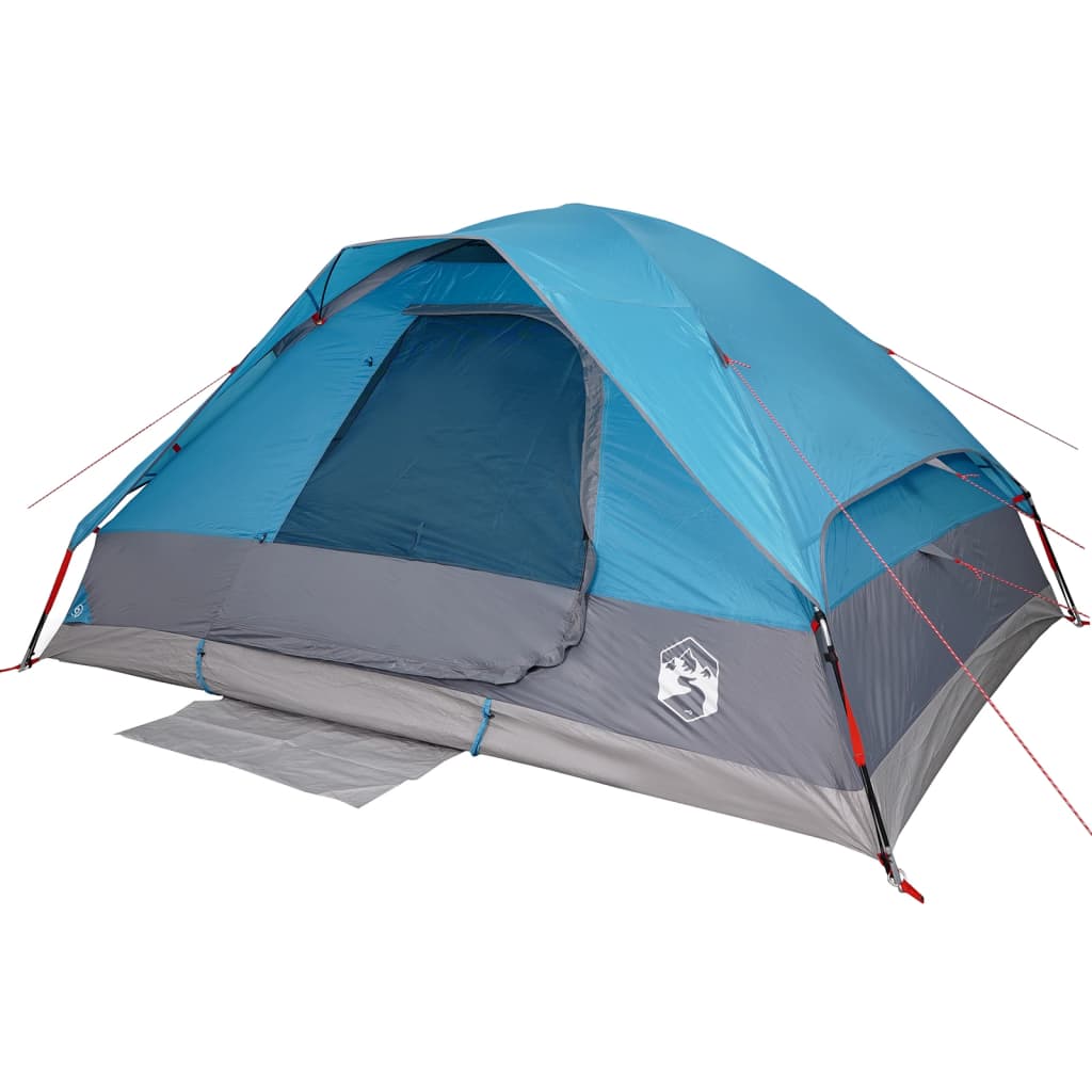 Family Tent Dome 6-Person Blue Waterproof