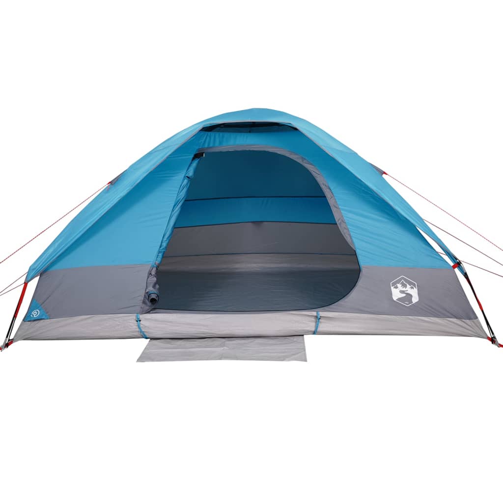 Family Tent Dome 6-Person Blue Waterproof