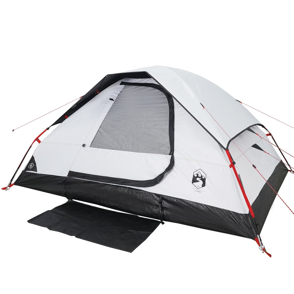 Family Tent Dome 6-Person White Blackout Fabric Waterproof