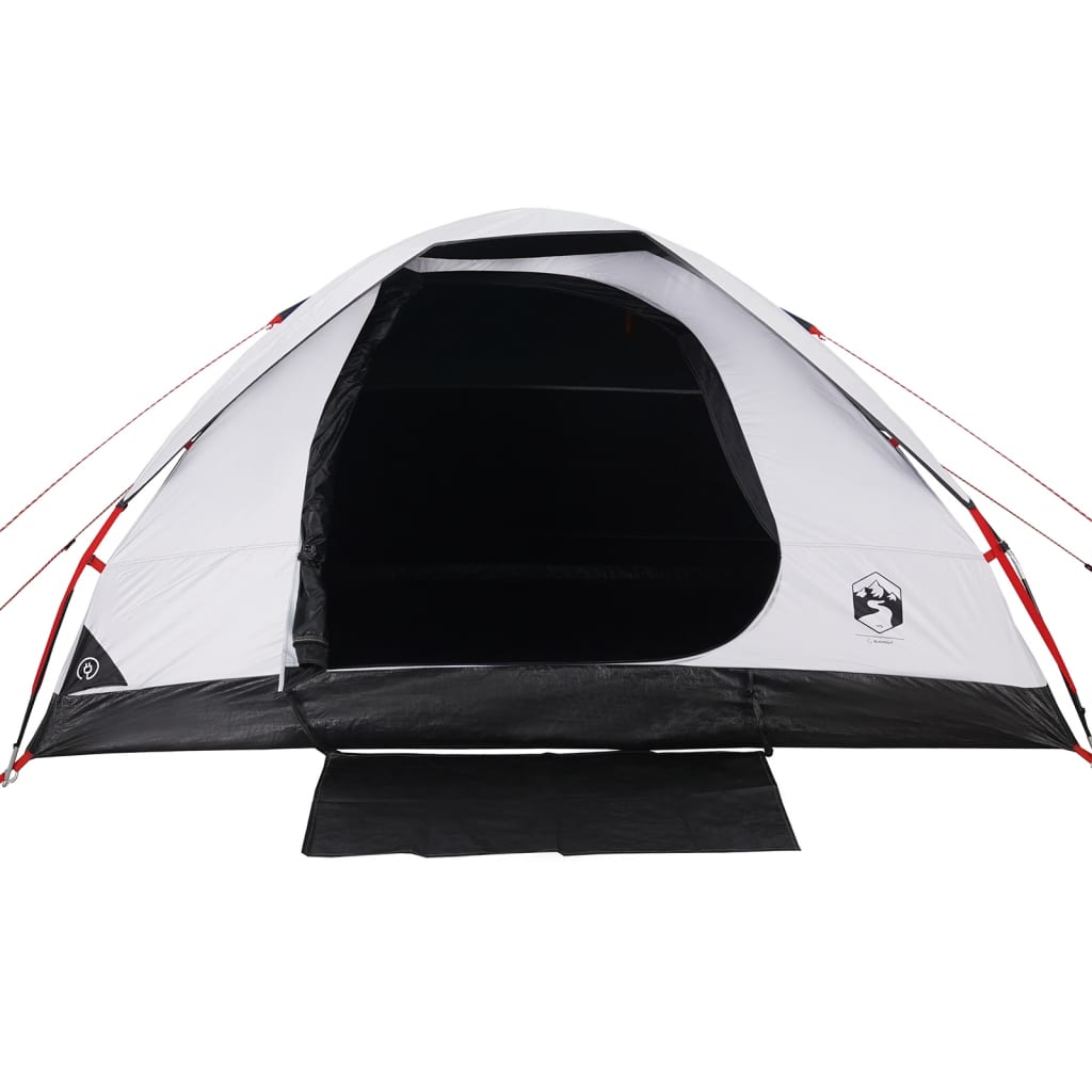 Family Tent Dome 6-Person White Blackout Fabric Waterproof