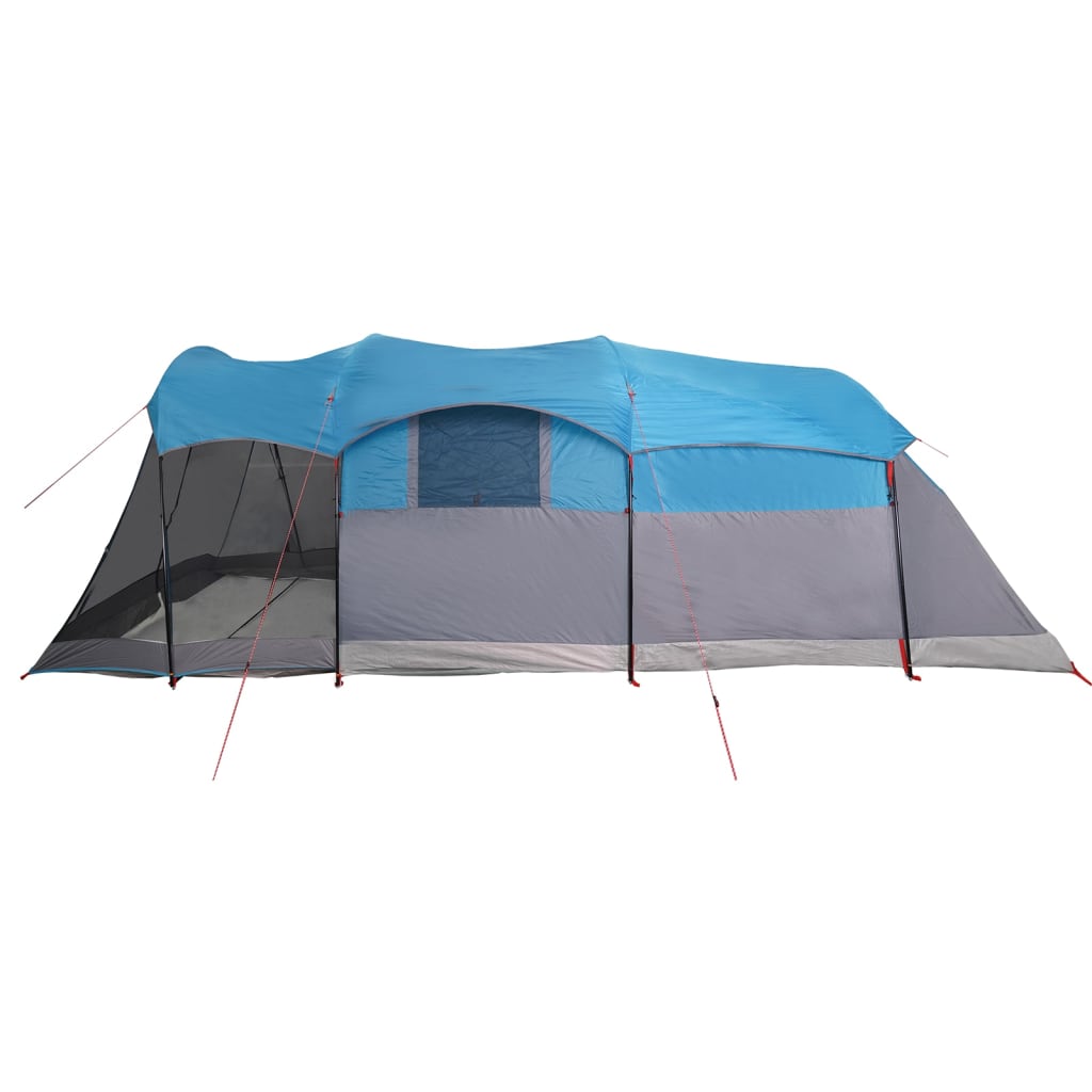 Family Tent Tunnel 8-Person Blue Waterproof