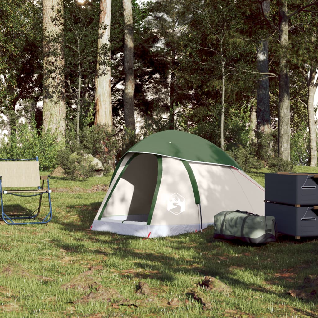 Camping Tent Dome 1-Person Green Waterproof