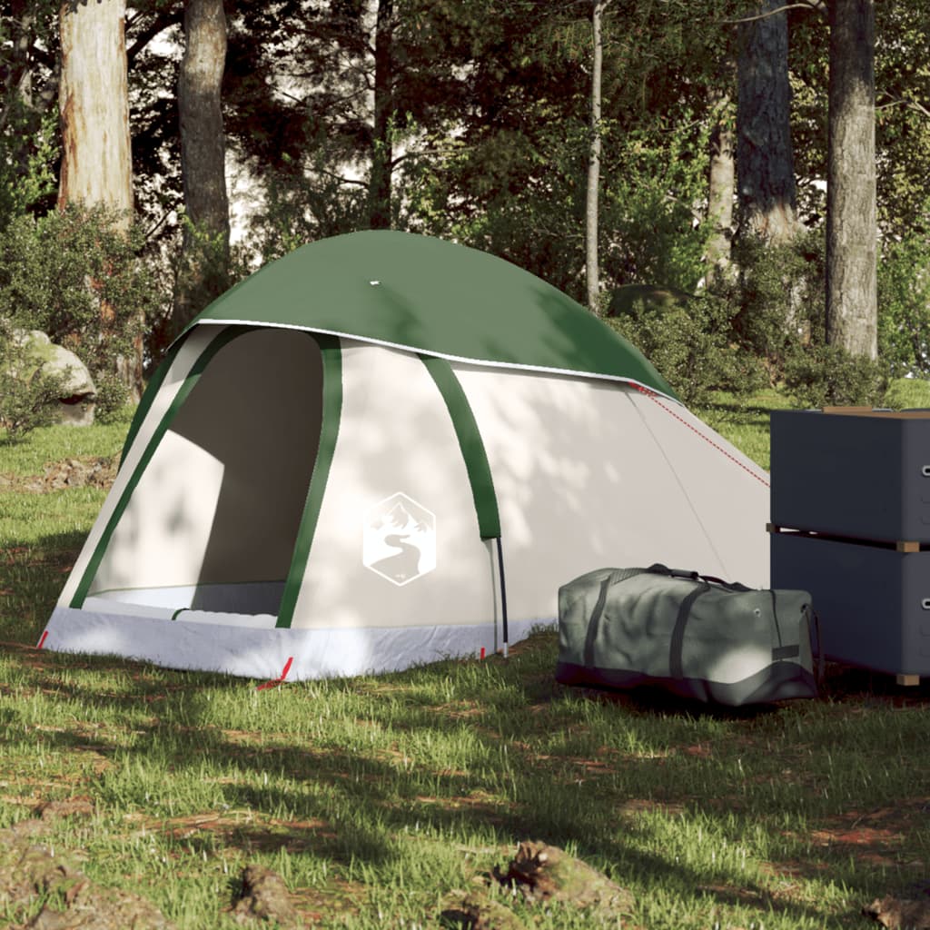 Camping Tent Dome 1-Person Green Waterproof