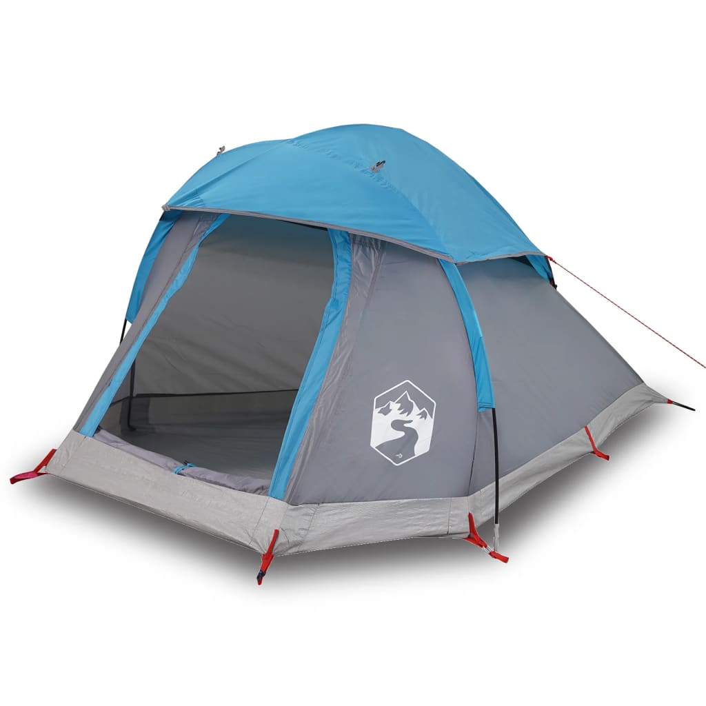 Camping Tent Dome 1-Person Blue Waterproof