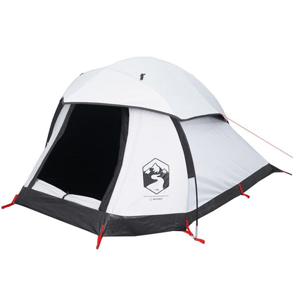 Camping Tent Dome 1-Person White Blackout Fabric Waterproof