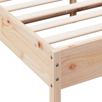 Bed Frame 140x200 cm Solid Wood Pine