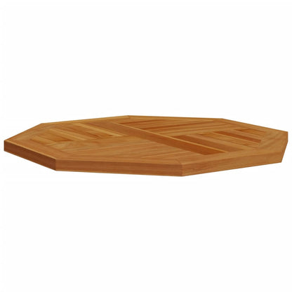 Table Top 70x70x2.5 cm Octagonal Solid Wood Teak