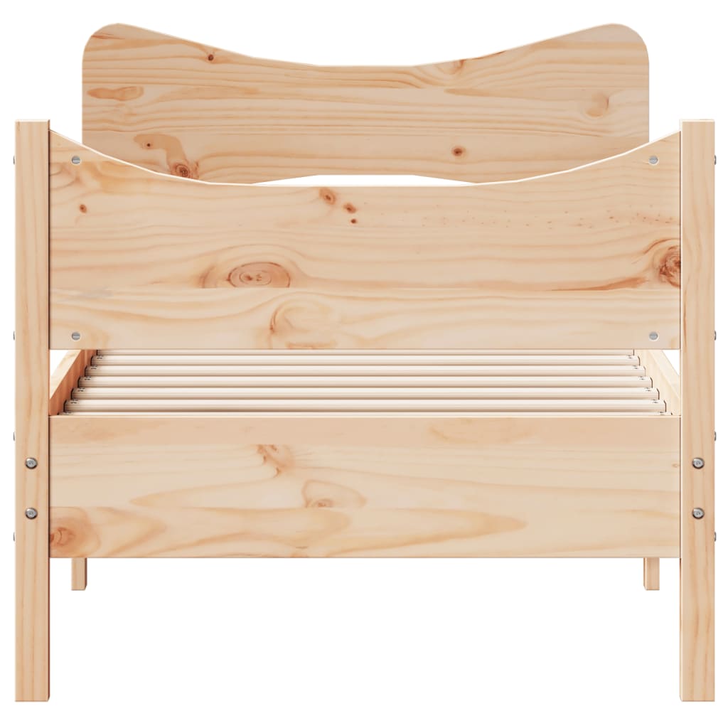 Bed Frame without Mattress 90x200 cm Solid Wood Pine