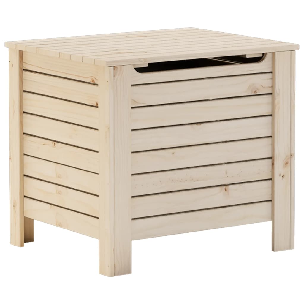 Storage Box with Lid RANA 60x49x54 cm Solid Wood Pine