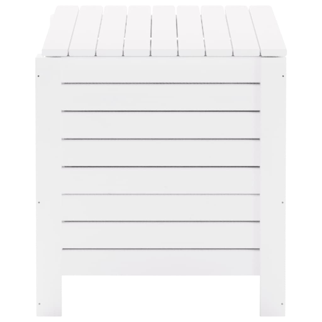 Storage Box with Lid RANA White 60x49x54 cm Solid Wood Pine