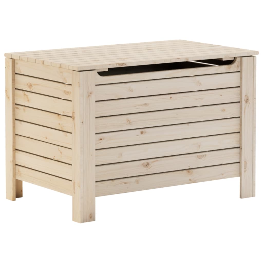 Storage Box with Lid RANA 80x49x54 cm Solid Wood Pine