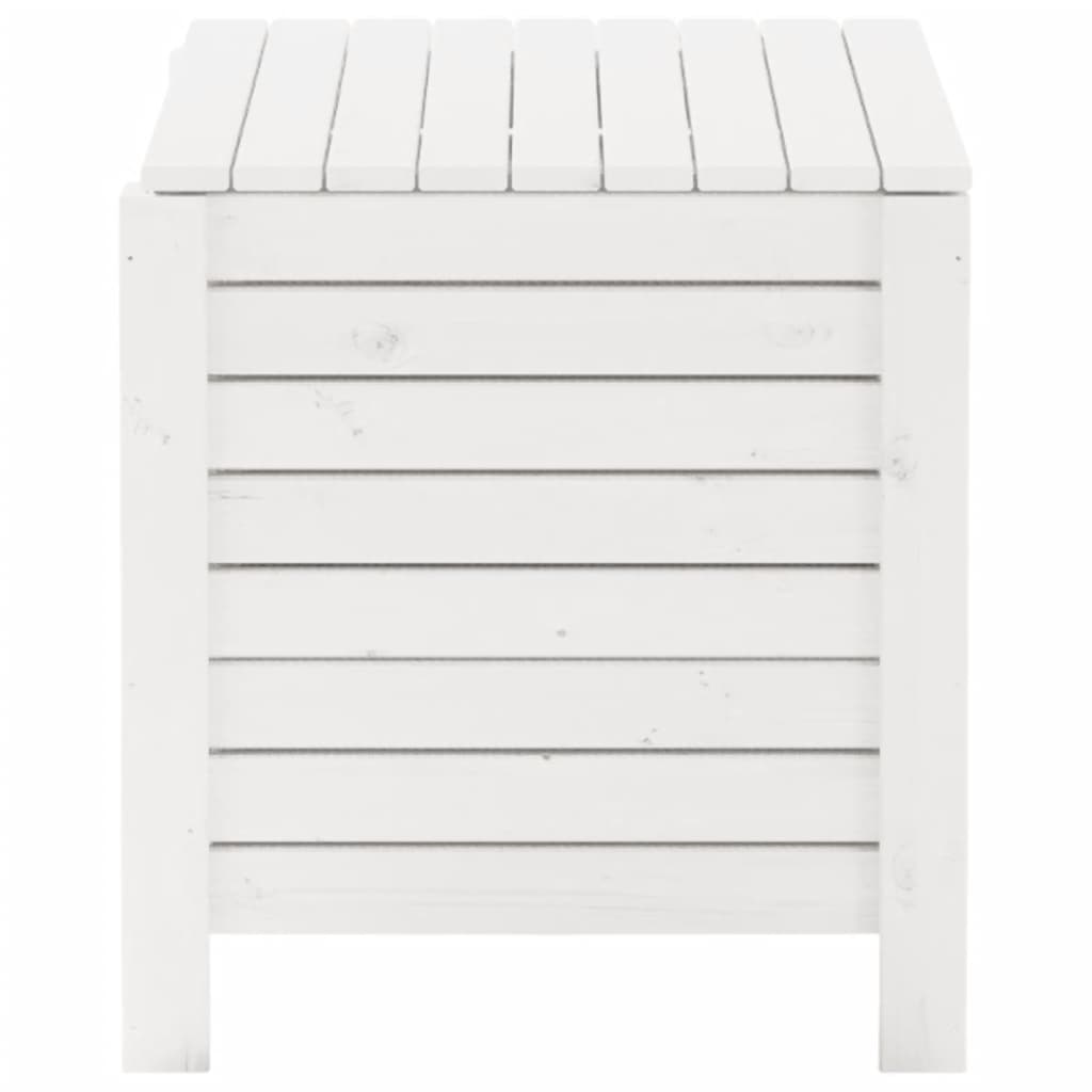 Storage Box with Lid RANA White 100x49x54 cm Solid Wood Pine