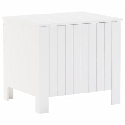 Storage Box with Lid RANA White 60x49x54 cm Solid Wood Pine