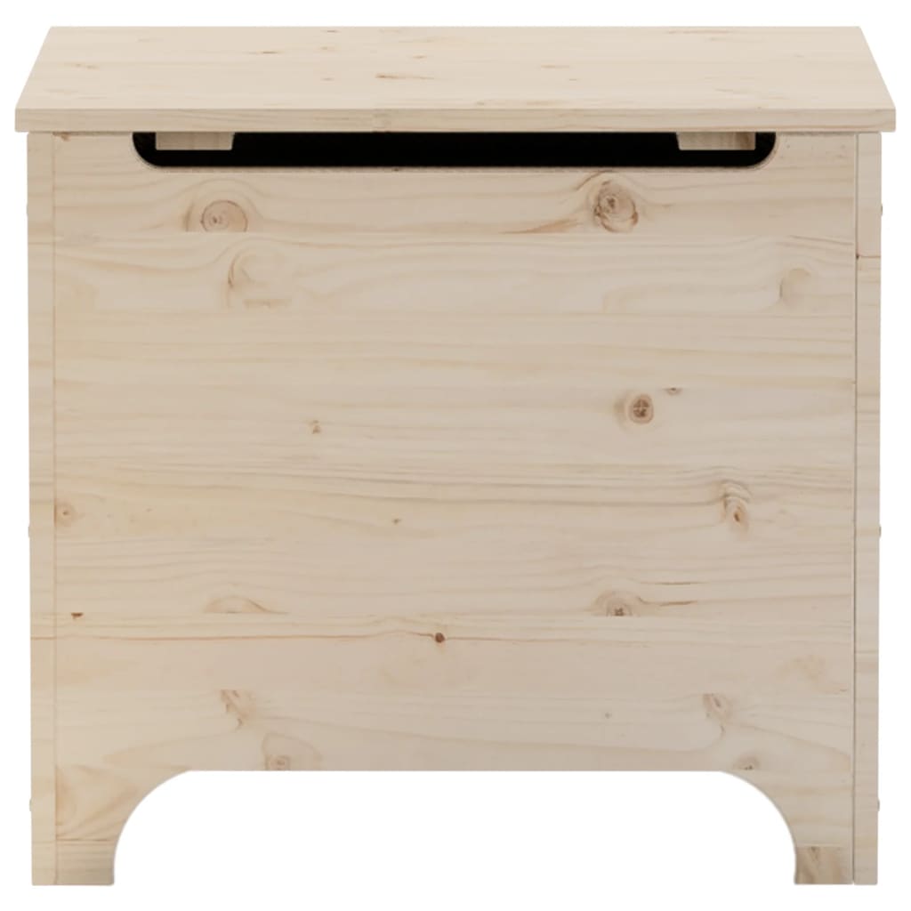 Storage Box with Lid RANA 60x49x54 cm Solid Wood Pine