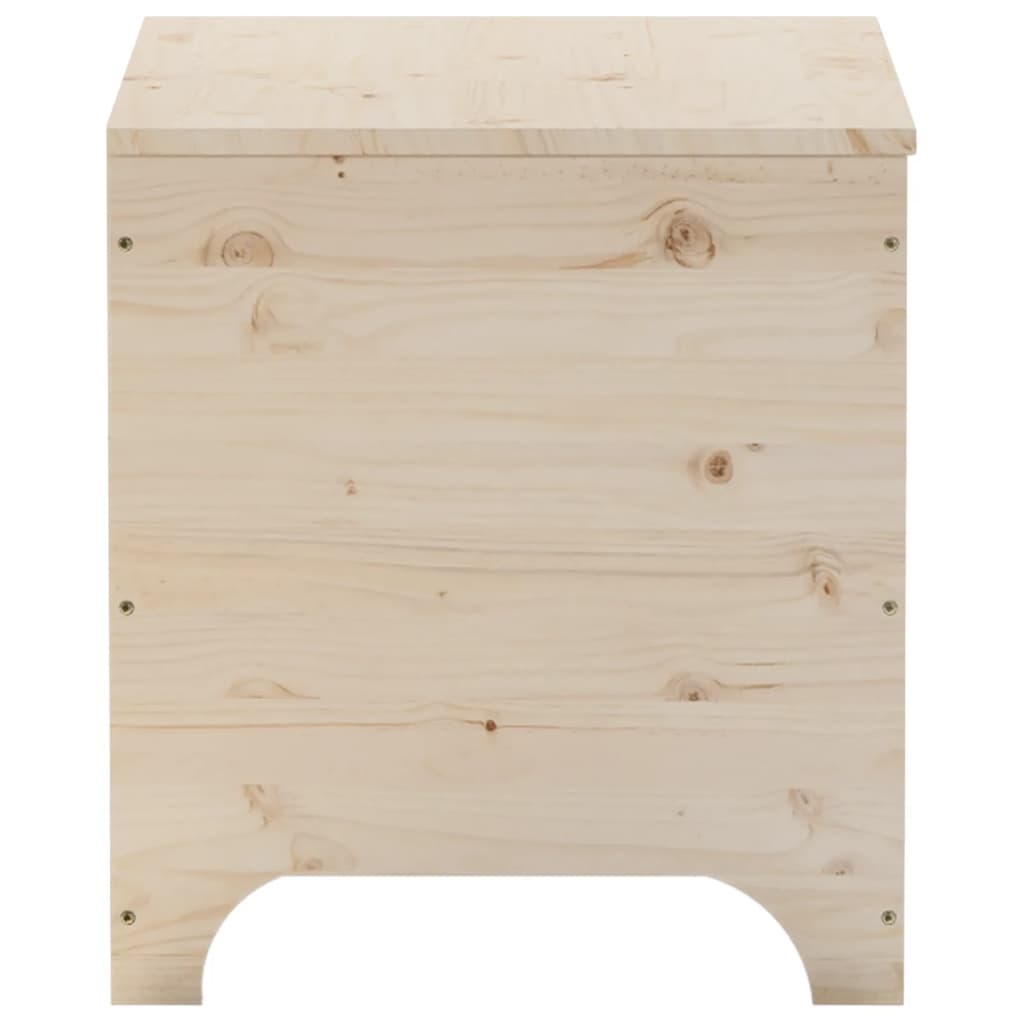 Storage Box with Lid RANA 60x49x54 cm Solid Wood Pine