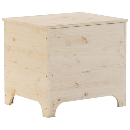 Storage Box with Lid RANA 60x49x54 cm Solid Wood Pine