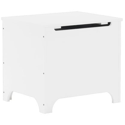 Storage Box with Lid RANA White 60x49x54 cm Solid Wood Pine