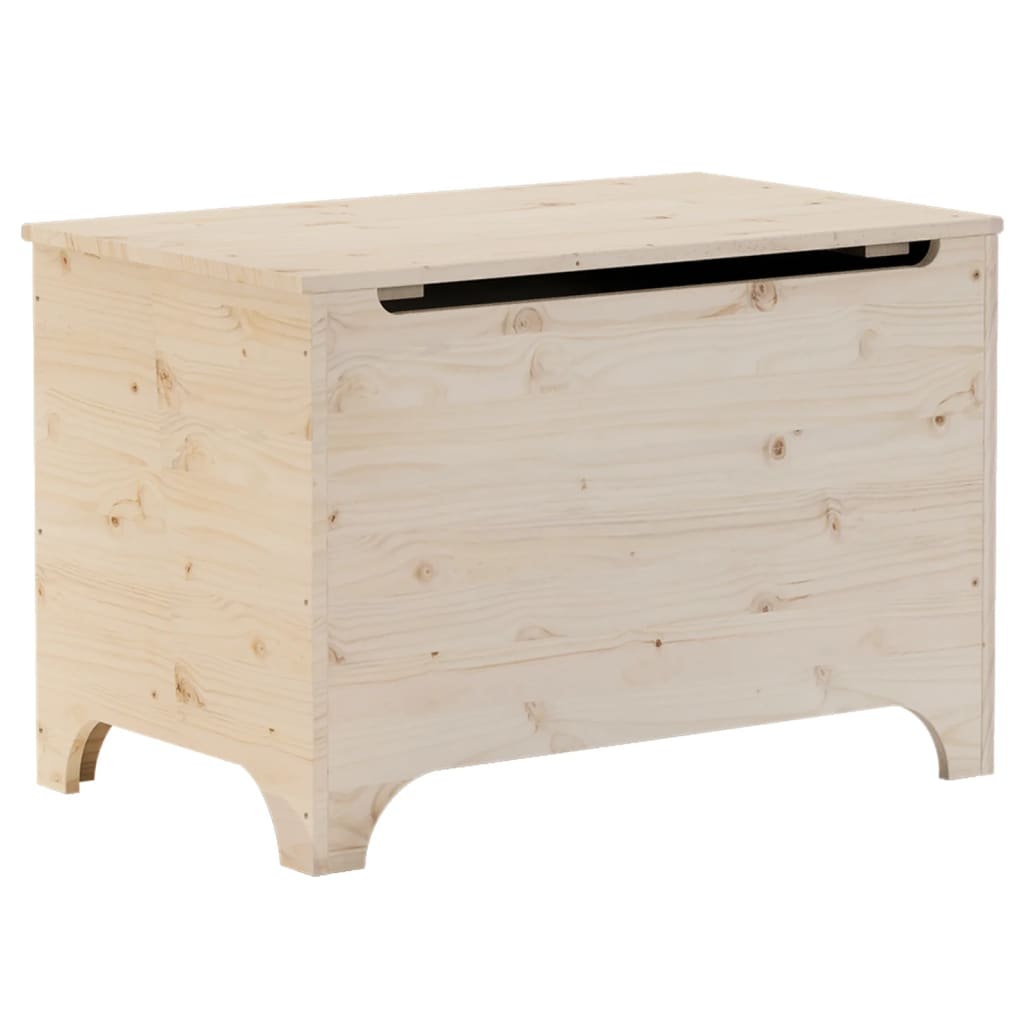 Storage Box with Lid RANA 80x49x54 cm Solid Wood Pine