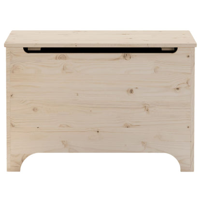 Storage Box with Lid RANA 80x49x54 cm Solid Wood Pine