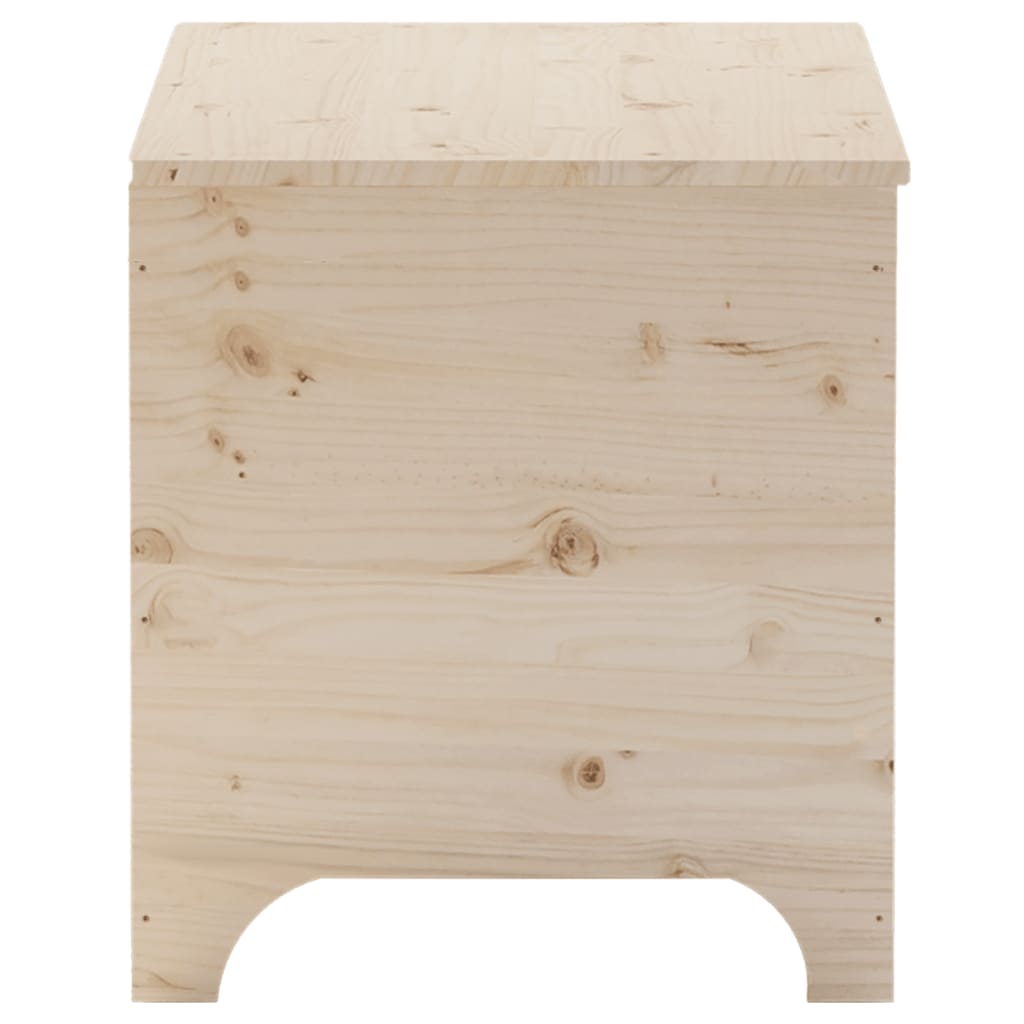 Storage Box with Lid RANA 80x49x54 cm Solid Wood Pine