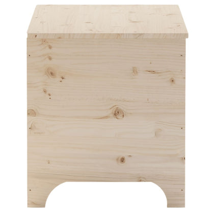 Storage Box with Lid RANA 80x49x54 cm Solid Wood Pine