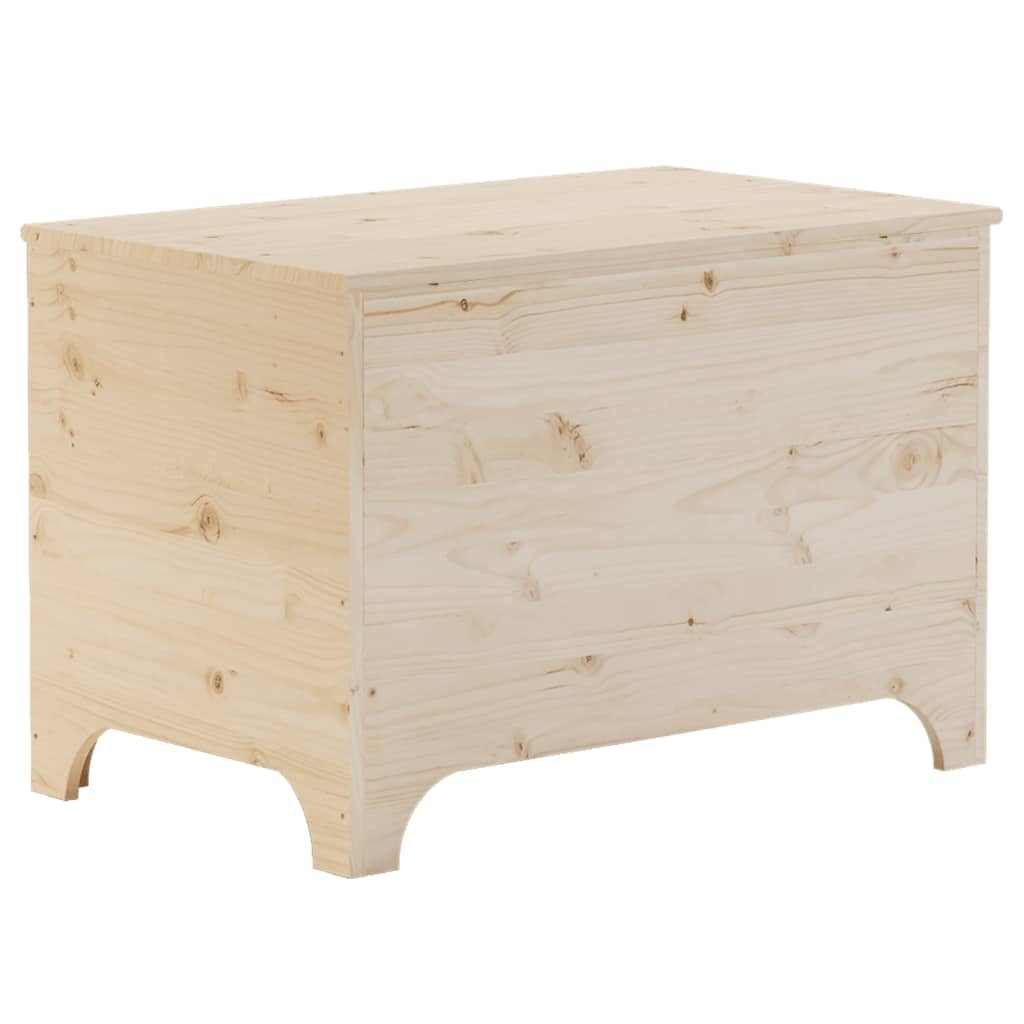 Storage Box with Lid RANA 80x49x54 cm Solid Wood Pine