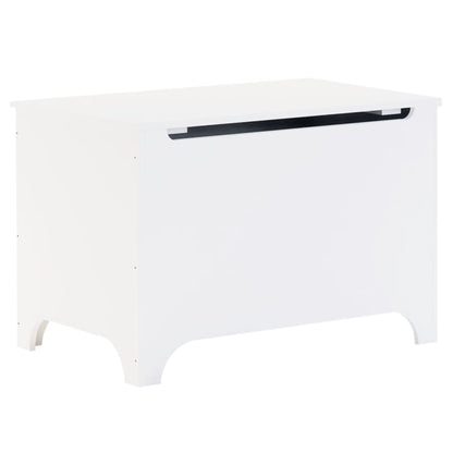 Storage Box with Lid RANA White 80x49x54 cm Solid Wood Pine