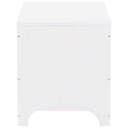 Storage Box with Lid RANA White 100x49x54 cm Solid Wood Pine