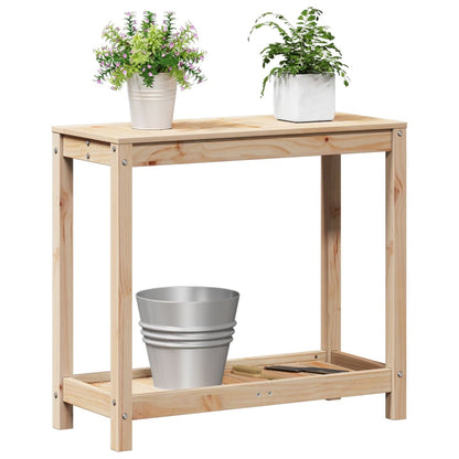 Potting Table with Shelf 82.5x35x75 cm Solid Wood Pine