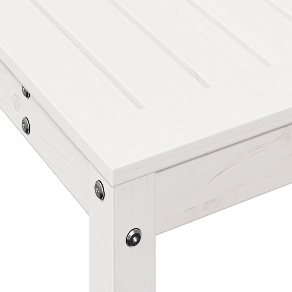 Potting Table with Shelf White 82.5x35x75 cm Solid Wood Pine