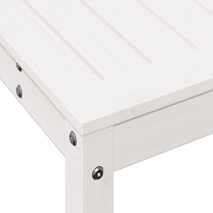 Potting Table with Shelf White 108x35x75 cm Solid Wood Pine