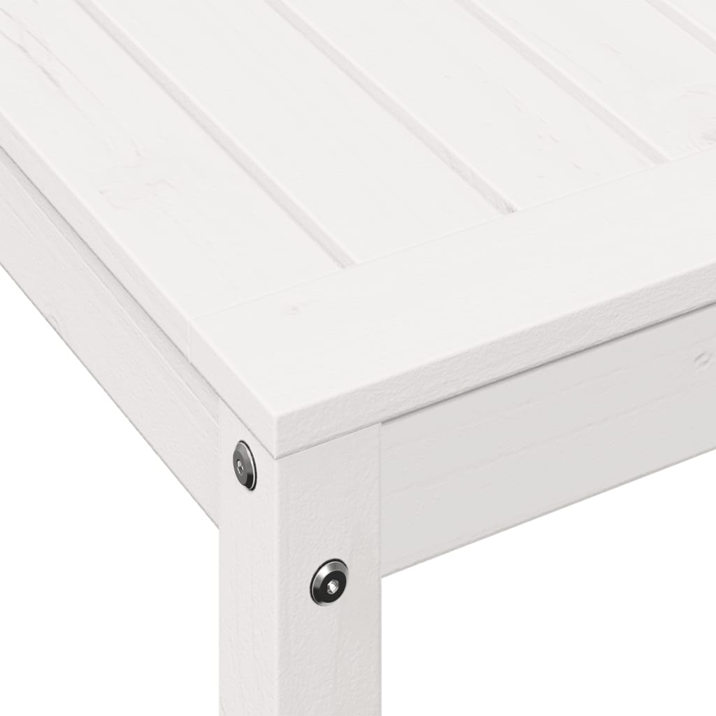 Potting Table with Shelf White 82.5x50x75 cm Solid Wood Pine