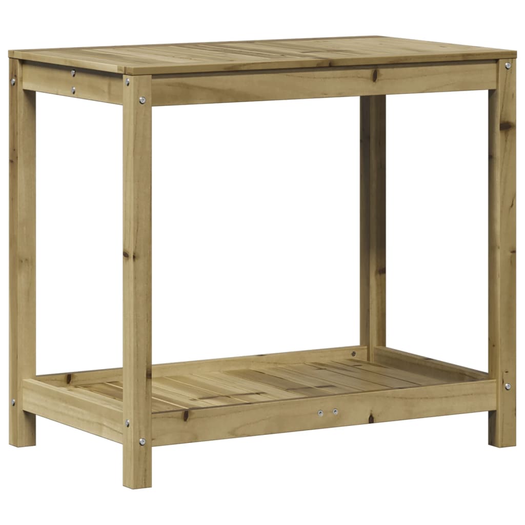 Potting Table with Shelf 82.5x50x75 cm Impregnated Wood Pine