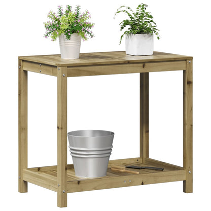 Potting Table with Shelf 82.5x50x75 cm Impregnated Wood Pine